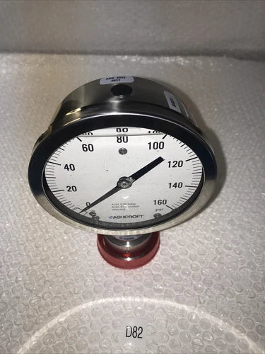 ** NEW ASHCROFT PRESSURE GAUGE ,TYPE 320 Diaphragm S-316L FILL GLYCERIN #