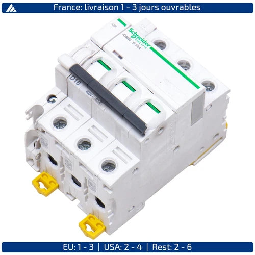 IC60N-D-16A + EN60947-5-1 SCHNEIDER ELECTRIC, Disjoncteur 3P, IC60N-D-16A + ....