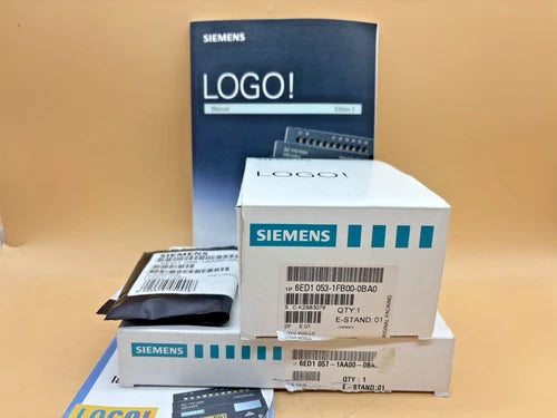SIEMENS LOGO 6ED1 053-1FB00-0BA0 PLC WITH PC CABLE 6ED1 057-1AA00-0BA0
