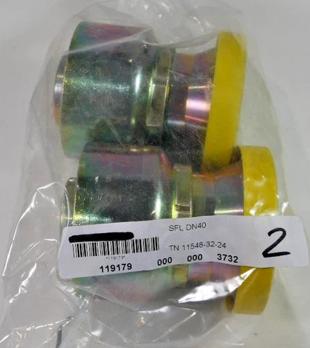 2 St¨¹ck Parker SFL Schlaucharmatur DN40 ¨C gerade 0¡ã Pressarmatur 11548-32-24