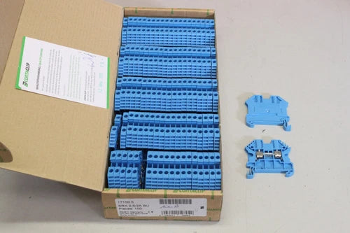 100x CONTACLIP Reihenklemme Schutzleiter 2,5mm 600V 2A 17100.5 OVP 404421114894