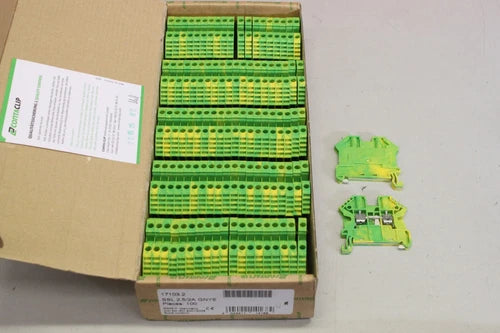 100x CONTACLIP Reihenklemme Schutzleiter 2,5mm 17103.2 OVP
