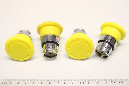4x TELEMECANIQUE ZB2BS55 ZB2 BS55 gelb ?40mm Schalter Notaus 066219