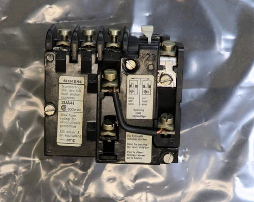 SIEMENS ?berlastrelais 3UA4101-0D Einstellbereich 0,3-0,5A gebraucht
