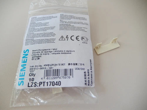 10St¨¹ck Siemens, LZS:PT17040 Beschriftungsschild / label