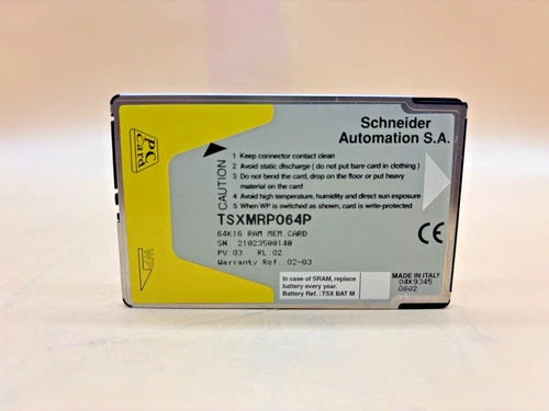 TSXMRP064P Schneider Electric Modicon 64K 16 RAM MEM CARD TSX-MRP - 064P