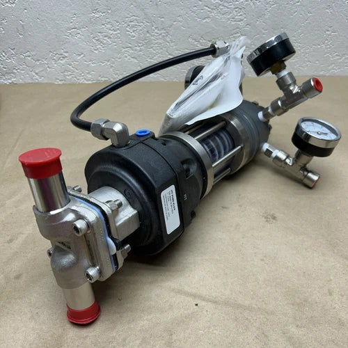 Siemens 73N-B Positioner W/ ITT 1"-A208 Sanitary Diaphragm Valve New No Box