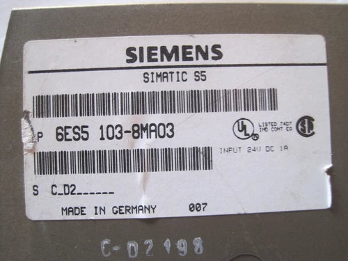 USED SIEMENS SIMATIC 6ES5-103-8MA03