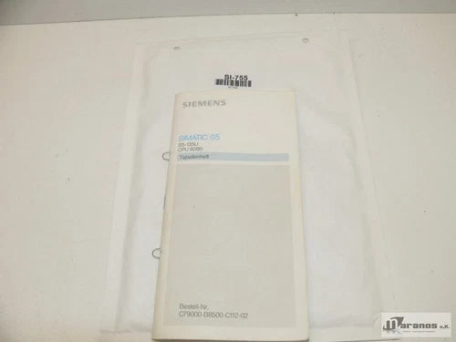 Siemens Simatic S5 Personal CP/M-86 Tabellenheft C79000-B8500-C352-03