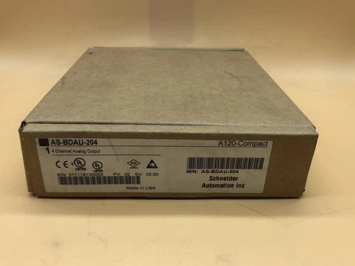 SCHNEIDER AUTOMATION A120-COMPACT AS-BDAU-204 .4 CHANNEL ANALOG OUTPUT