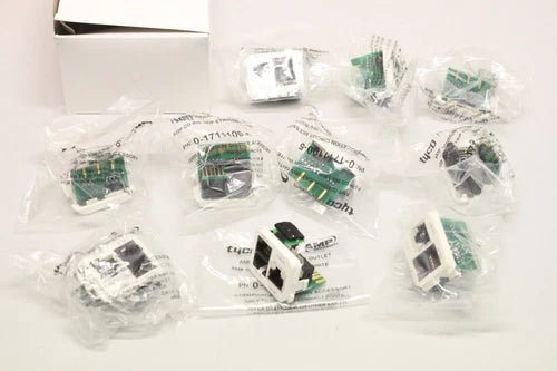 10x TYCO ELECTRONICS 0-1711100-5 Telefoneinsatz RJ45 insert 1100-5 OVP