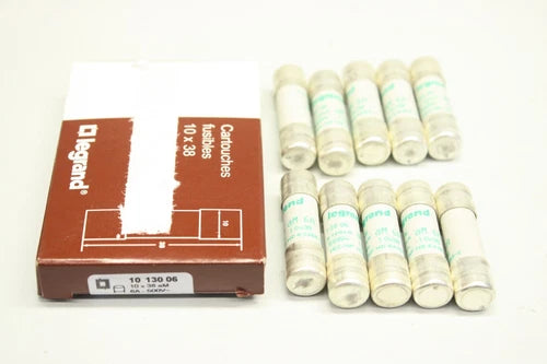 10x 罗格朗 10 130 06 AM 10X38/6A Zylindersicherung 3245060130060 OVP