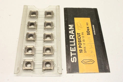 10x STELLRAM SOEX SPHX 12 05 12 FN indexable inserts SOEX