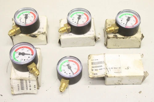 5x  M-SU-40-1/0-1/8-KU-S Manometer 18240095 OVP