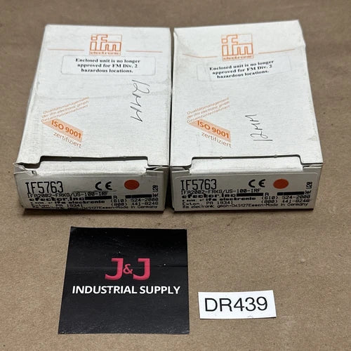 (2) NEW- IFM Efector IF5763 Inductive Proximity Sensor IFA2002-FRKG/US-100-IRF