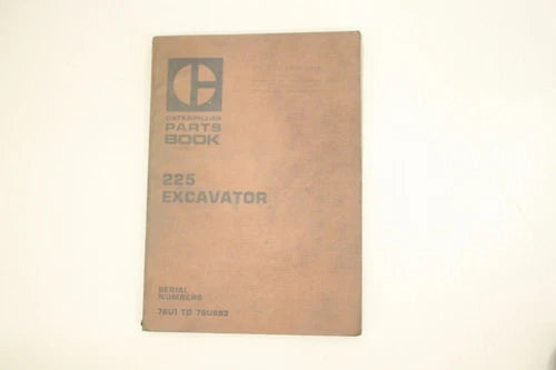 1977 Catepillar 225 Excavator Owners Manual UEH0804S
