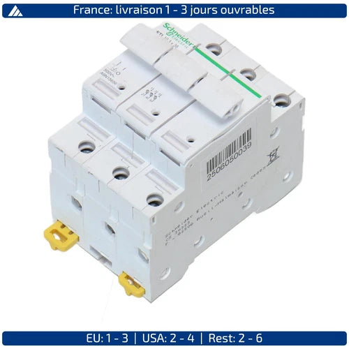A9N15656 SCHNEIDER ELECTRIC, "A9N15656 Schneider Electric Acti9 STI 3P 25A Fu...