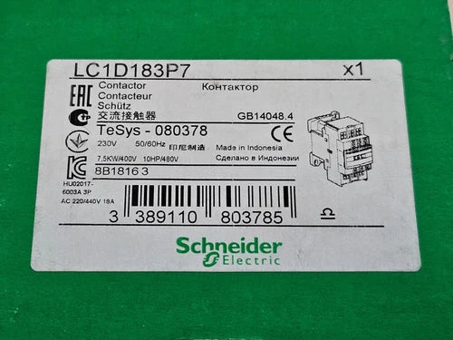 SCHNEIDER LC1D183P7 080378 NEW