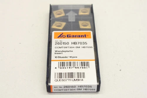 10x GARANT 260150 CCMT09T304-SM HB7035 温德施奈德盘