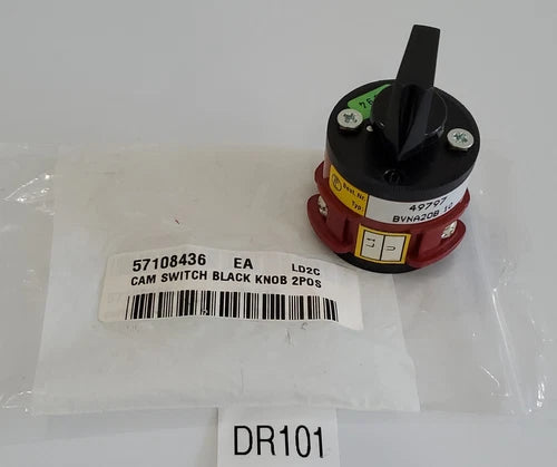 *NEW* Schneider Electric BVN-A20B-10 Black Cam Switch Knob 2 Pos + Warranty!