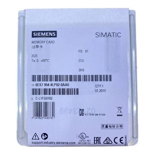 New Siemens 6ES7954-8LP02-0AA0 SIMATIC S7 2GB Memory Cards 6ES7954-8LP02-0AA0