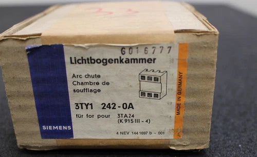 SIEMENS Lichtbogenkammer 3TY1242-0A - f¨¹r Sch¨¹tz 3TA24