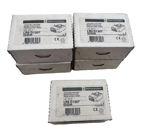 5pc x TELEMECANIQUE LR2D1307 RELAIS THERMIQUE