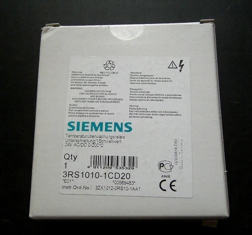Siemens Temperatur¨¹berwachungsrelais 24V AC/DC  3RS1010-1CD20 Neu
