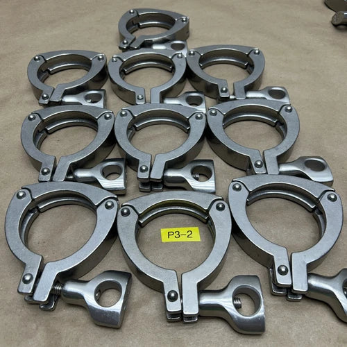 (10) Stainless Steel Tri-Clamps Tri-Clover 3¡± (See Photos) NNB Fast Shipping!