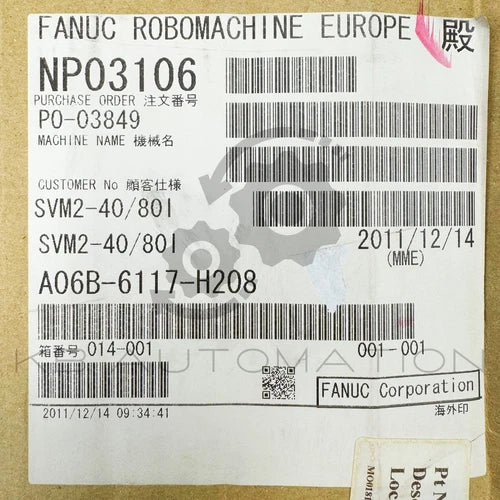 M¨®dulo servo amplificador A06B-6117-H208 Fanuc ¦ÁiSV 40/80, HRV2/3, interface FSSB