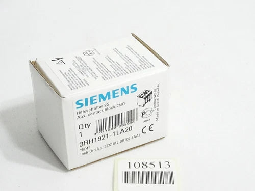 Siemens Hilfsschalter 3RH1921-1LA20 / Neu OVP