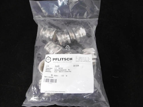 10 St¨¹ck PFLITSCH Kabelverschraubung kurz Pg 29 Klemmbereich 28-24 mm Ms NEU