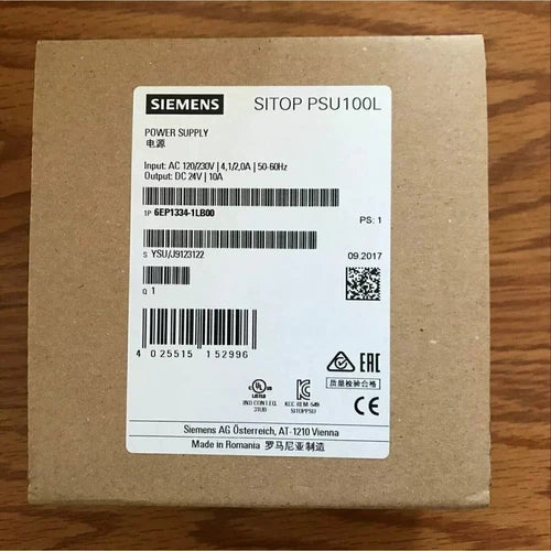 New Siemens 6EP1334-1LB00 SITOP PSU100L Stabilized Power Supply 6EP1 334-1LB00