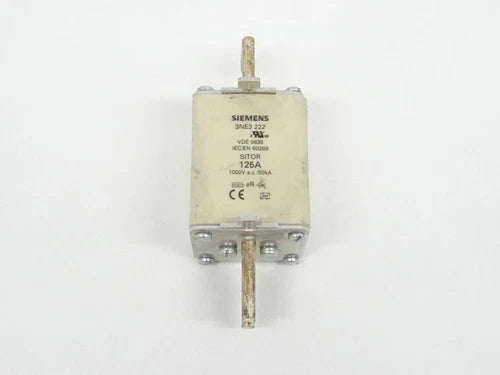Siemens SITOR 3NE3222 VDE 0636 IEC/EN 60269 125A 1000V 3NE3 222