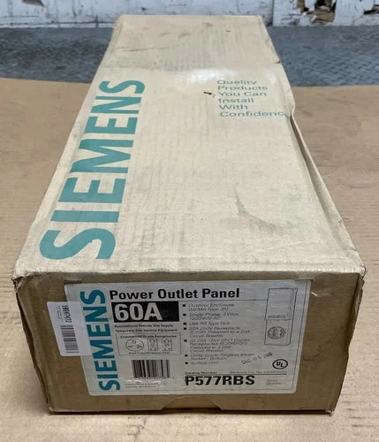 NEW Siemens P577RBS Power Outlet Panel 60A RV Site Supply Service Outlet