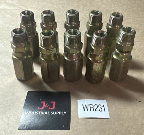 (10) NEW NO BOX- Parker 30 Series Hose Fitting P30 3/8" No Skive || FAST SHIPPED