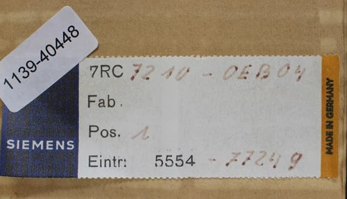 Siemens Power Relay RA16 100-500mA 220VDC 5W 7RC 7210-OEB04 with Rotary Coil Meter