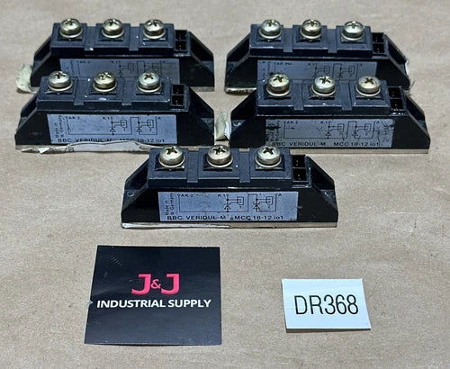(5) PREOWNED - BBC VERIDUL-M MCC 18-12io1 2-16-A Electrical Blocks || WARRANTY!
