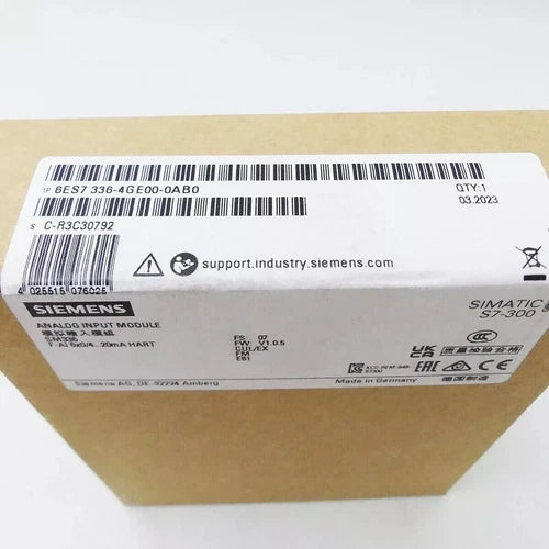 NEW Siemens 6ES7336-4GE00-0AB0 6ES7 336-4GE00-0AB0 SIMATIC S7 Analog Input SM336