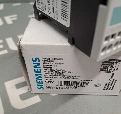 3RT10162AP02 - SIEMENS - 3RT1016-2AP02 / Contacto De Potencia Nuevo