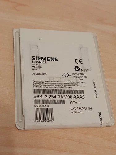 Siemens 6SL3 254-0AM00-0AA0 6SL32540AM000AA0 MMC 64 MByte Memory Card