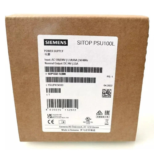 New Siemens 6EP1332-1LB00 SITOP PSU100L Stabilized Power Supply 6EP1 332-1LB00