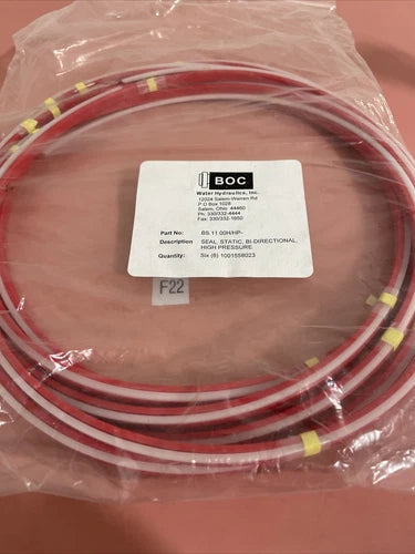 (6) BOC Water Hydraulics BS.11.00H/HP- high pressure bidirectional static seal