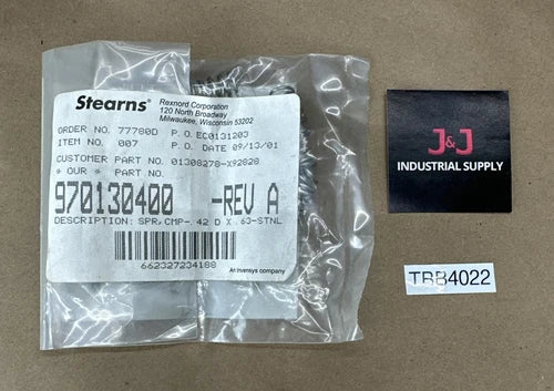(9) NEW SEALED GENUINE Stearns 970130400 Rev A Spring, CMP- .42D X .63-STNL ????