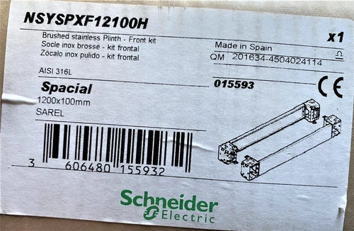 施耐德电气 NSYSPXF12100H Edelstahl-Sockel-Fronteinbausatz，OVP