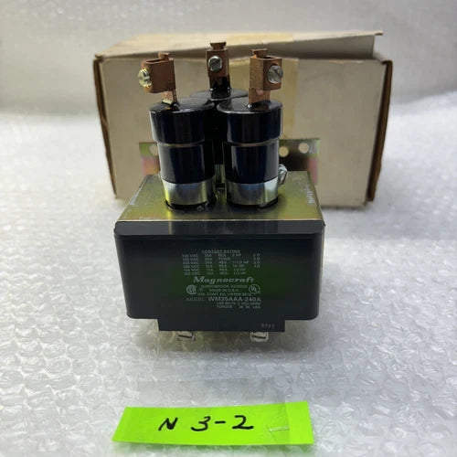 ** PREOWNED WM35AAA-240A MAGNECRAFT POWER RELAY 120/ 120/240/480 VAC FAST SHIP#