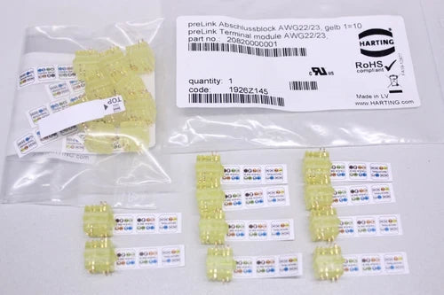 20x Harting 20820000001 plug preLink terminal termination block original packaging