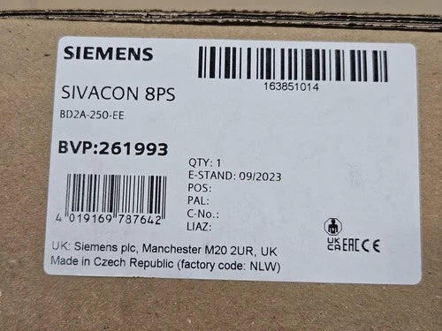 Siemens SIVACON 8PS BD2A-250-EE BVP:261993 NEW