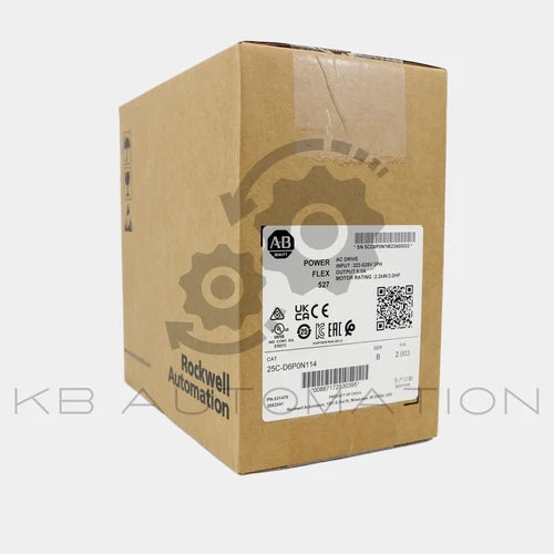 Inversor de frequência CA PowerFlex 527 25C-D6P0N114, entrada de 380-480 VCA, saída de 6,0 A/2,2 kW (3 HP)