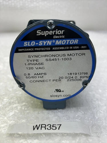 ** PREOWNED SS451-1003 - SUPERIOR ELECTRIC SYNCHRONOUS SLO-SYN MOTOR &WARRANTY#